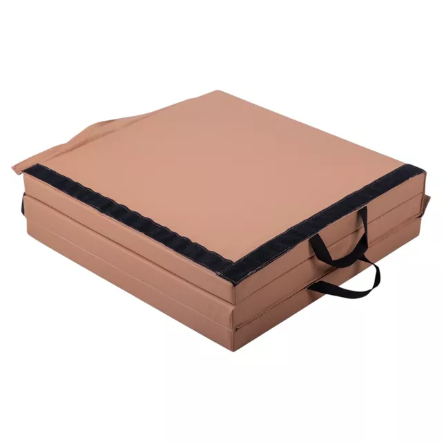 Skladacia gymnastická žinenka inSPORTline Trifold 180x60x5 cm - hnedá