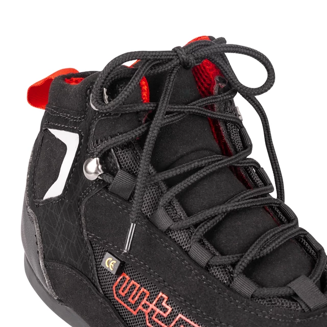 Dámské moto topánky W-TEC Dinvara - 2.akosť - čierno-červená