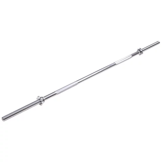 Vzpieračská tyč inSPORTline Welerty rovná 180cm/30mm so závitom a objímkami