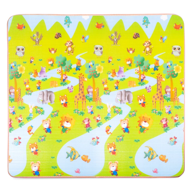 Rolovateľná detská podložka inSPORTline Lhotino 200x180x1,5 cm - Podmorský svet