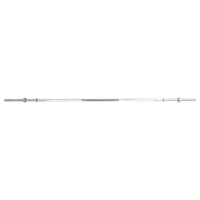 Vzpieračská tyč inSPORTline Welenorty rovná 220cm/30mm so závitom a objímkami