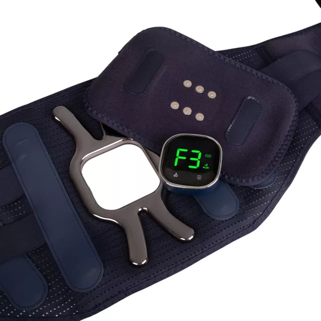 Elektrický masážny a vyhrievací bedrový pás inSPORTline Soncharge