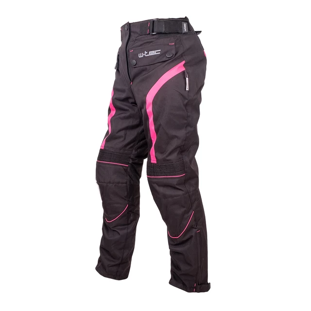 Dámske moto nohavice W-TEC Durmanes Lady - čierno-ružová