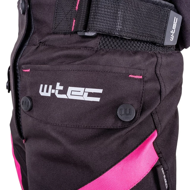 Dámske moto nohavice W-TEC Durmanes Lady - čierno-ružová
