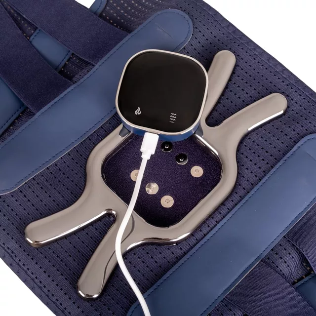 Elektrický masážny a vyhrievací bedrový pás inSPORTline Soncharge