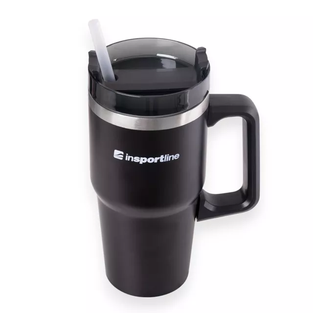 Termohrnček inSPORTline Teasara 600 ml - čierna