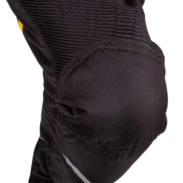Pánske letné moto nohavice W-TEC Toranio - čierno-žltá