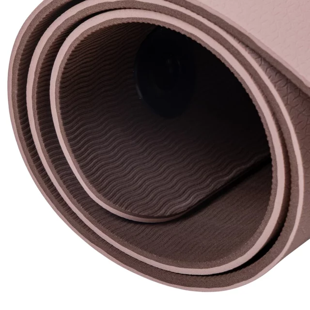 Podložka na cvičenie inSPORTline Kikami 180x61x0,8 cm - bamboo beige-hnedá