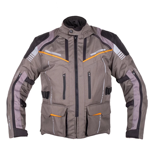 Touringová moto bunda W-TEC Smackton - 2.akosť - čierno-zelená