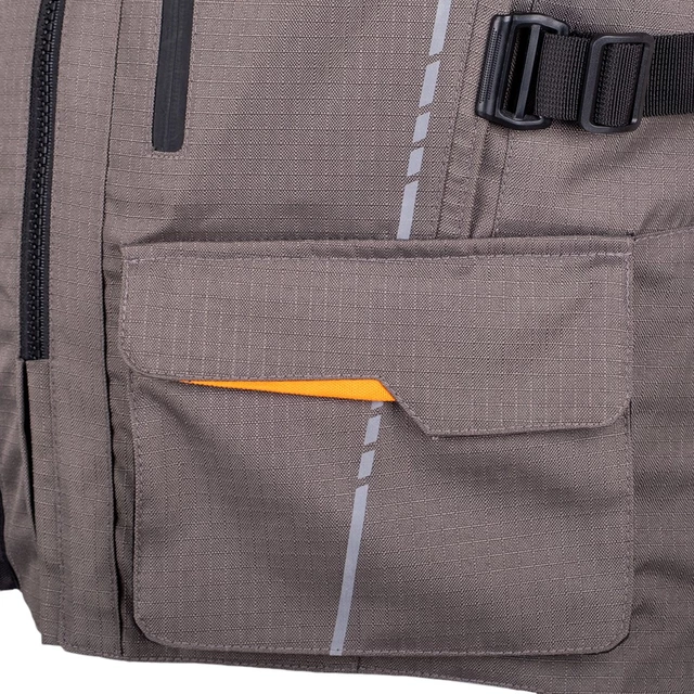 Touringová moto bunda W-TEC Smackton - 2.akosť - čierno-zelená