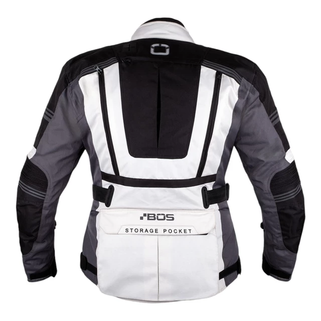 Pánska touringová moto bunda BOS Maximum - Gray