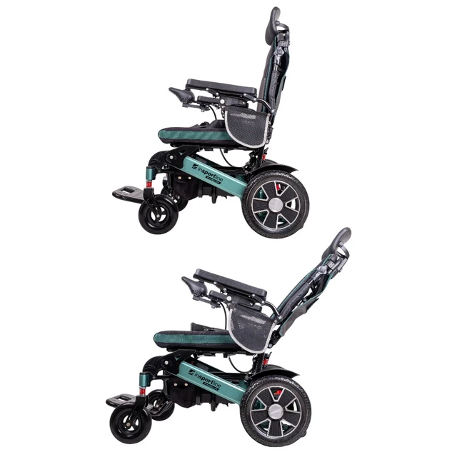 Elektrický invalidný vozík inSPORTline Hawkie Evo Plus II s polohovateľným operadlom 700W