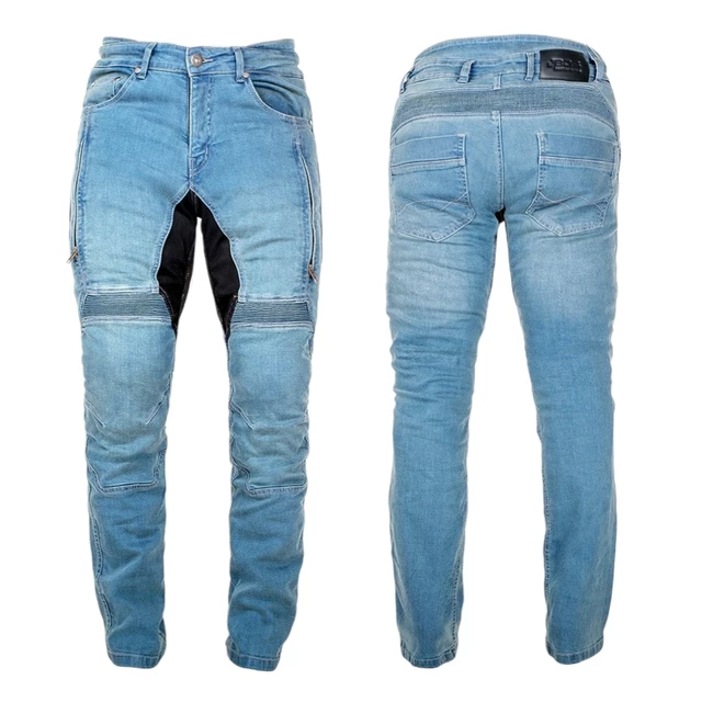 Pánske moto jeansy BOS Mazda - blue - blue