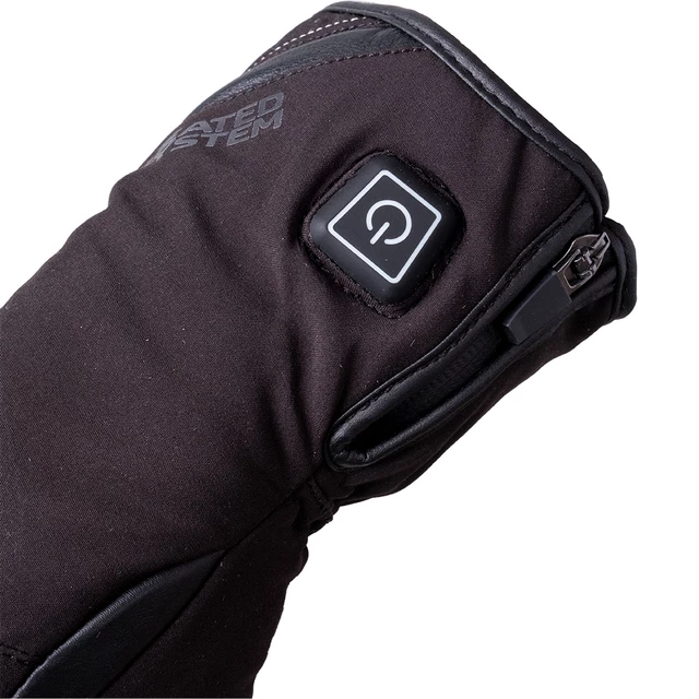 Vyhrievané moto a lyžiarske rukavice W-TEC HEATnoir 2x2000 mAh - 2. akosť - čierna