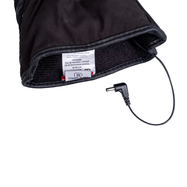 Vyhrievané moto a lyžiarske rukavice W-TEC HEATnoir 2x2000 mAh - 2. akosť - čierna