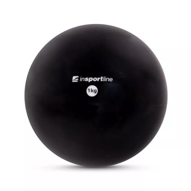 Joga lopta inSPORTline Yoga Ball 1 kg - ružová - čierna