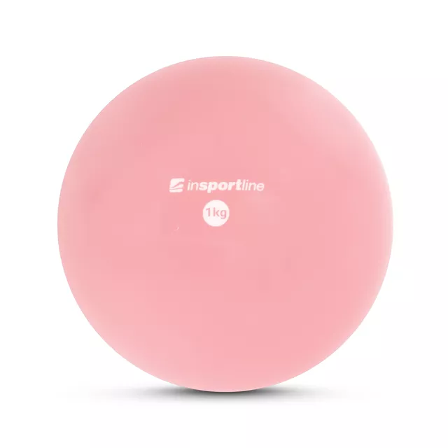 Joga lopta inSPORTline Yoga Ball 1 kg - ružová - ružová