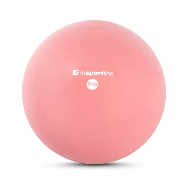 Joga lopta inSPORTline Yoga Ball 2 kg - ružová - ružová