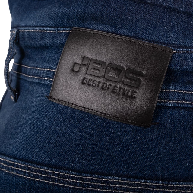 Pánske moto jeansy BOS Micas - Acid Blue