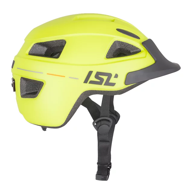 Detská cyklo prilba s LED svetlom ISL Lumiro - Pearl White