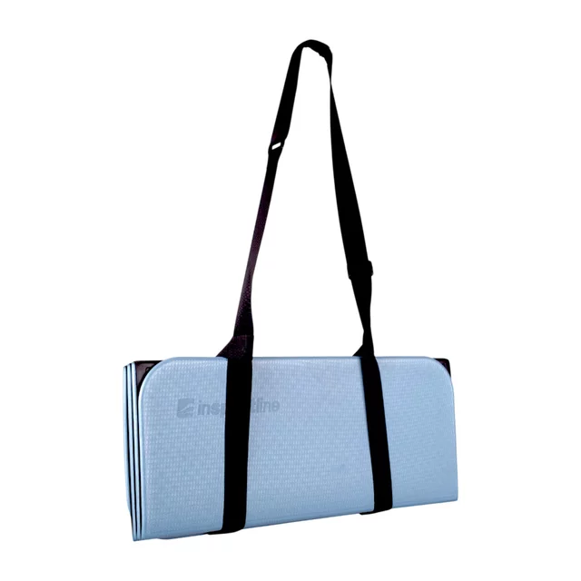 Skladacia podložka na cvičenie inSPORTline Misette 180x61x0,8 cm - bamboo beige-hnedá