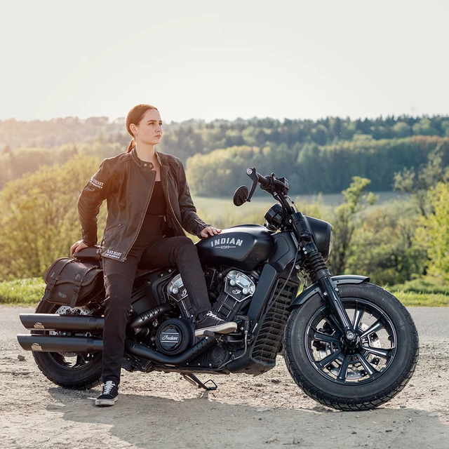 Dámske moto legíny W-TEC Noposum s aramidom - čierna