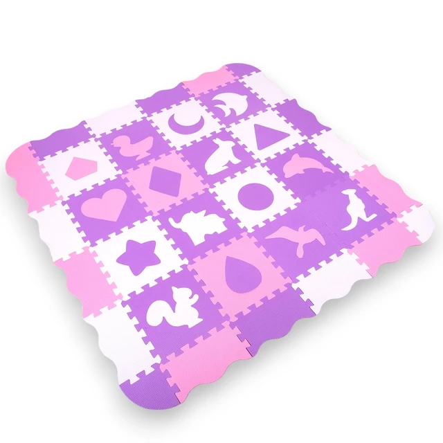 Penové puzzle s ohrádkou inSPORTline Burgino 30,5x30,5x1 cm, 36ks