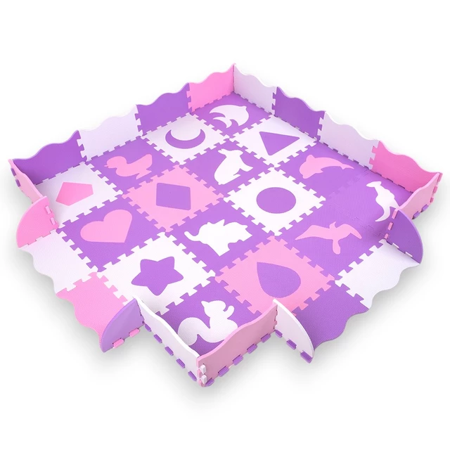 Penové puzzle s ohrádkou inSPORTline Burgino 30,5x30,5x1 cm, 36ks