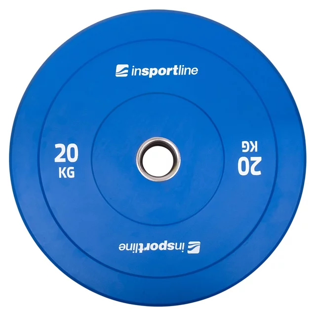 Súprava 2x5ks gumových kotúčov inSPORTline Bumper Plate Go 2x 5-25 kg 50 mm