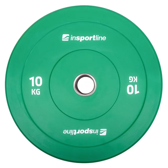 Súprava 2x5ks gumových kotúčov inSPORTline Bumper Plate Go 2x 5-25 kg 50 mm