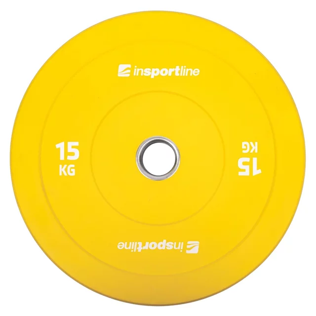Súprava 2x5ks gumových kotúčov inSPORTline Bumper Plate Go 2x 5-25 kg 50 mm