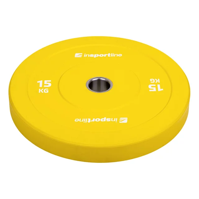 Súprava 2x5ks gumových kotúčov inSPORTline Bumper Plate Go 2x 5-25 kg 50 mm