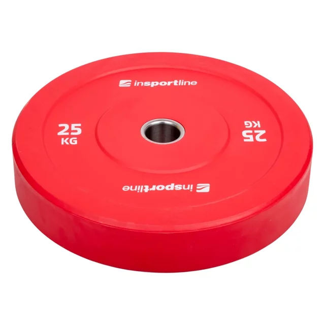 Súprava 2x5ks gumových kotúčov inSPORTline Bumper Plate Go 2x 5-25 kg 50 mm