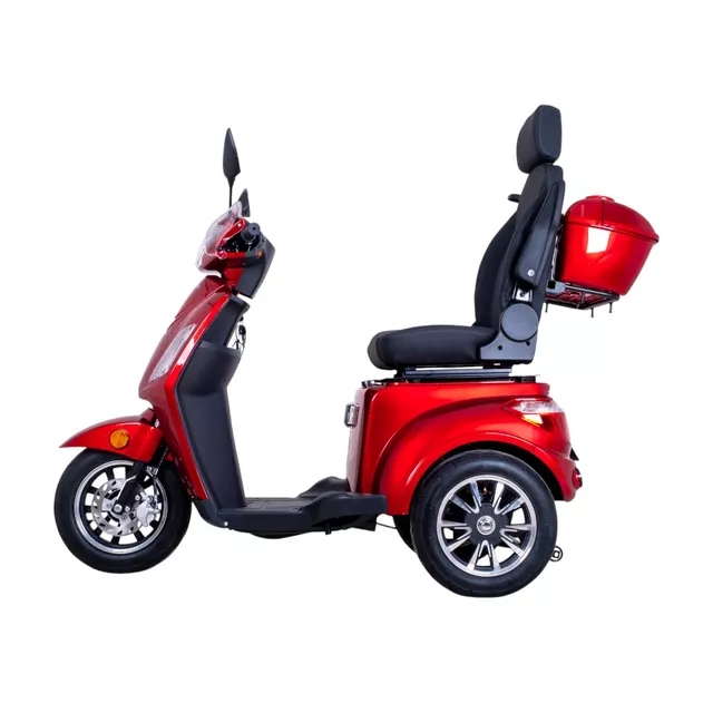 Elektrický trojkolesový vozík inSPORTline Zorica Deluxe s elektromagnetickou brzdou - vínová