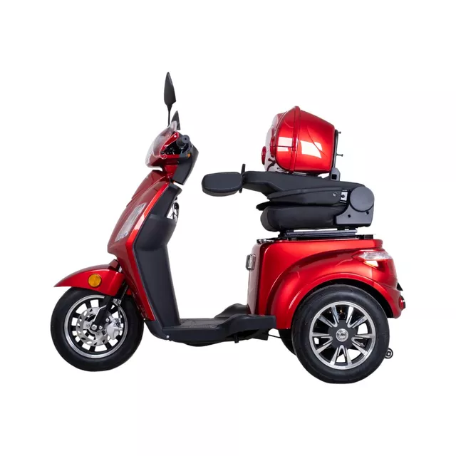 Elektrický trojkolesový vozík inSPORTline Zorica Deluxe s elektromagnetickou brzdou - vínová
