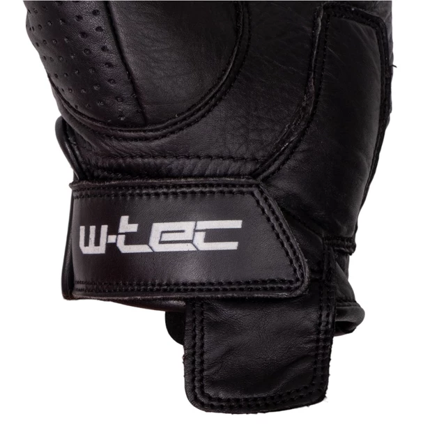 Letné kožené moto rukavice W-TEC Black Heart Darios - čierna