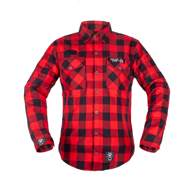 Košeľa W-TEC Black Heart Respector II - červeno-čierna