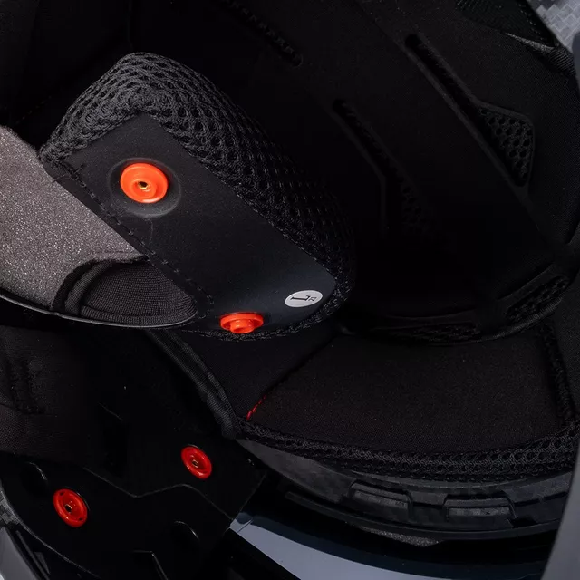 Modulárna prilba W-TEC Badalone Graphic - matno čierno-žltá