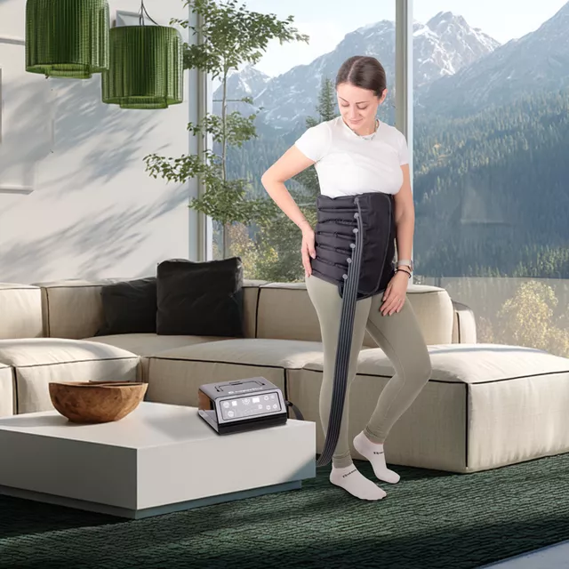 Prídavný kompresný bedrový pás inSPORTline L (128x37 cm)