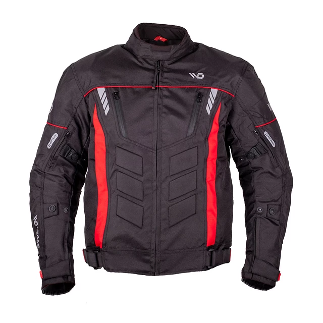 Pánska moto bunda WD Motorsports Vegas 2.0 - Black-Red