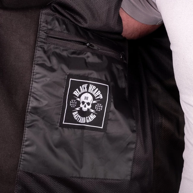 Bunda na chopper W-TEC Black Heart Ruffster - čierno-červená