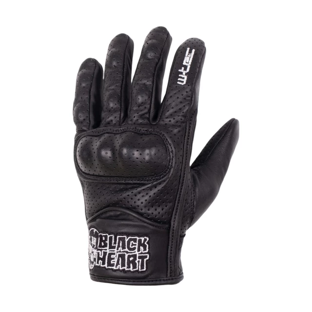 Kožené moto rukavice W-TEC Black Heart Rookah - čierna
