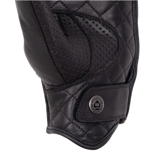 Kožené moto rukavice W-TEC Black Heart Rookah - čierna