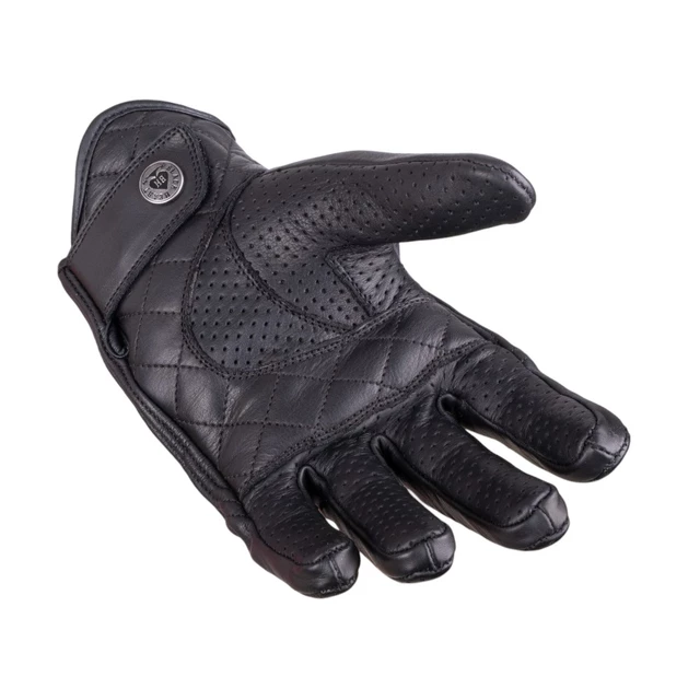 Kožené moto rukavice W-TEC Black Heart Rookah - čierna