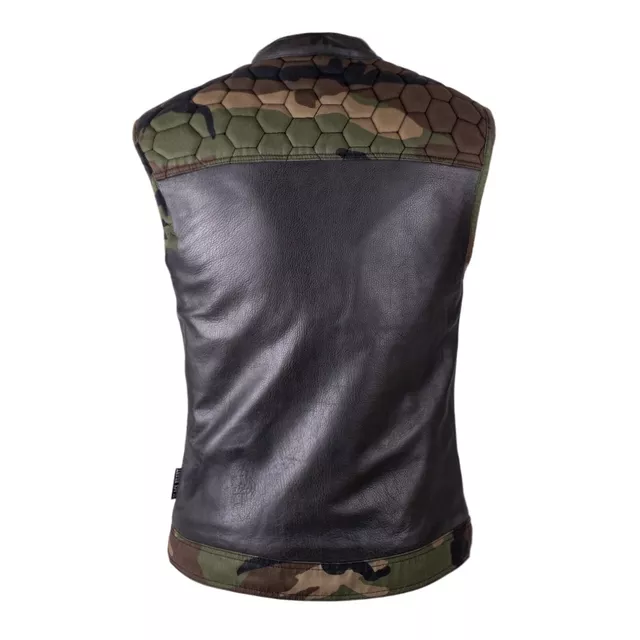 Moto vesta W-TEC Black Heart Regimento - tmavo šedá-kamufláž