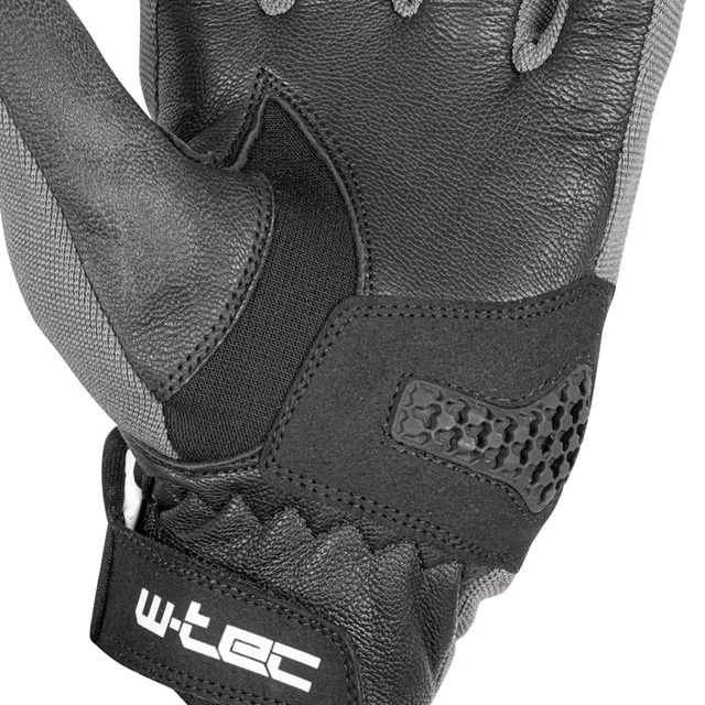 Letné moto rukavice W-TEC Groniko - šedo-čierna