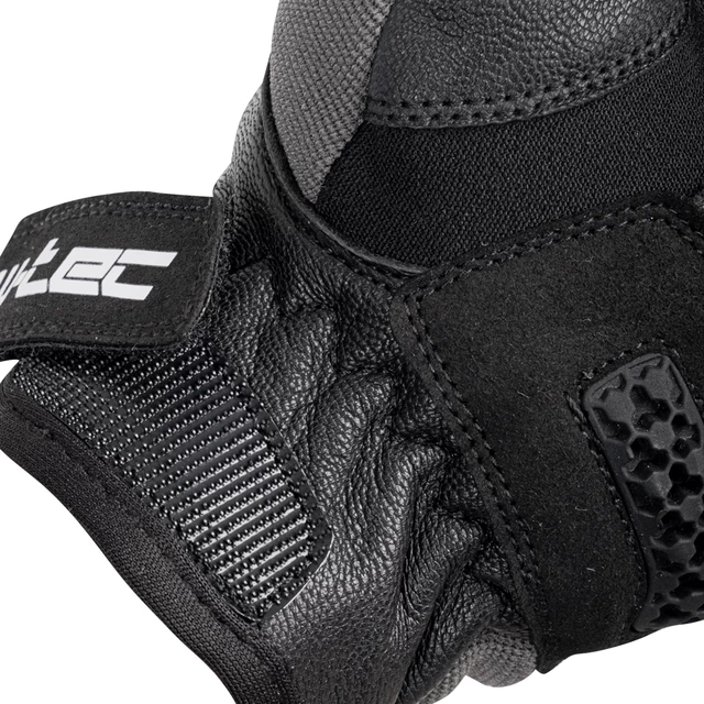 Letné moto rukavice W-TEC Groniko - šedo-čierna