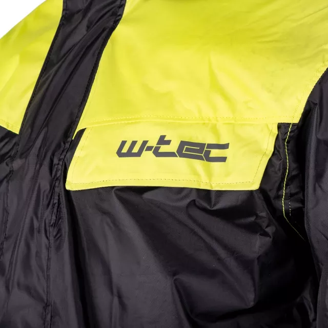 Moto pláštenka W-TEC Igava - 2.akosť - čierna-fluo zelená