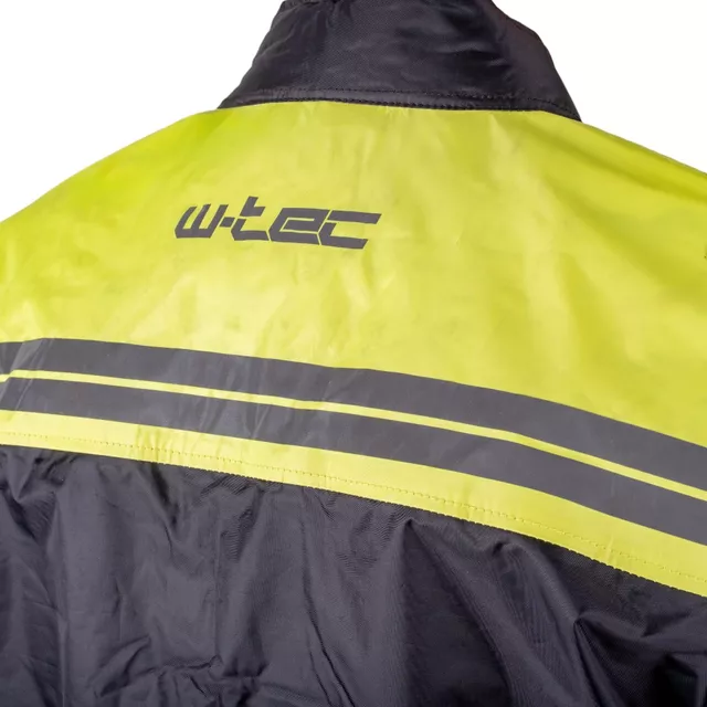 Moto pláštenka W-TEC Igava - 2.akosť - čierna-fluo zelená