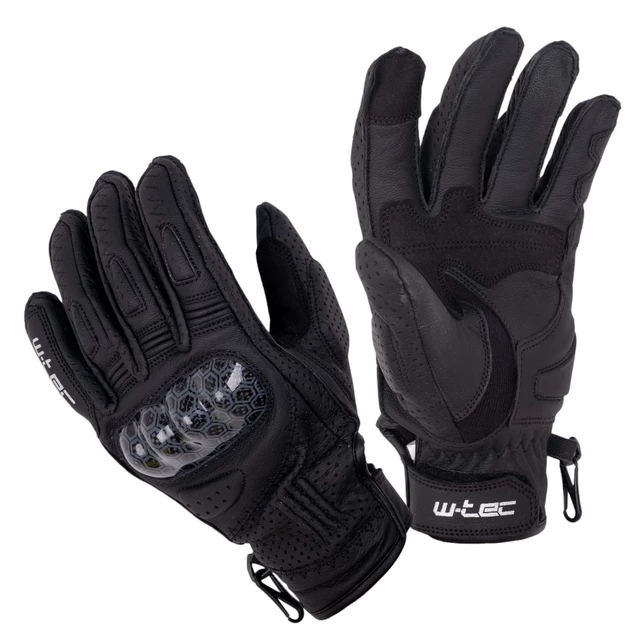 Moto rukavice W-TEC Binaluck - čierna - čierna